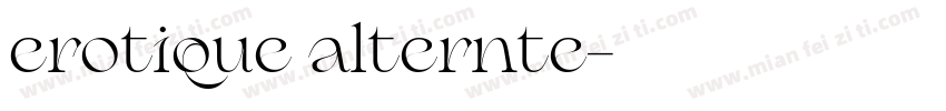 erotique alternte字体转换